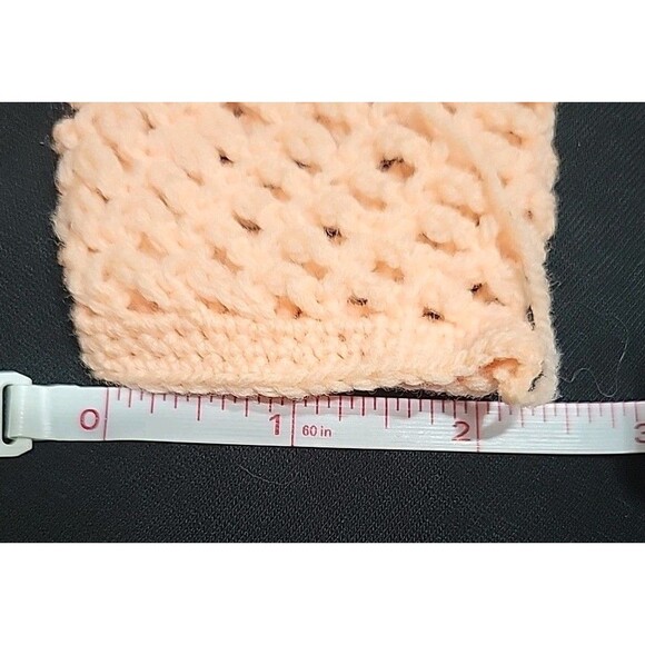 Vintage Doll or Baby Booties & Sweater 1950s Pink White Blue UnFinished Handmade - Picture 7 of 15